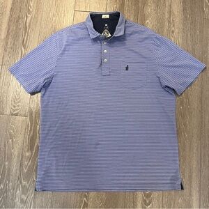 Johnnie O Polo Shirt Mens Extra Large Purple Blue Hangin Out Golf Stretch